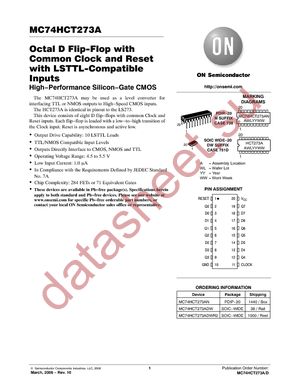 MC74HCT273ADWR2G datasheet  